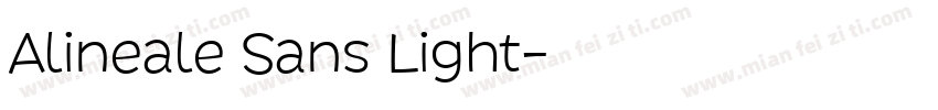 Alineale Sans Light字体转换